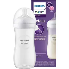 Mamadeira Pétala 330ml Com Bico N4 Antivazamento 6m+ Philips Avent Scy906-01