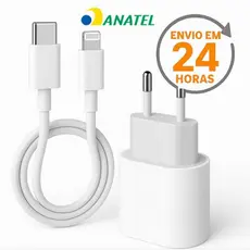 Carregador iPhone Original Completo Turbo 20w iphone 11 12 13 14 Promax X Xr Xs