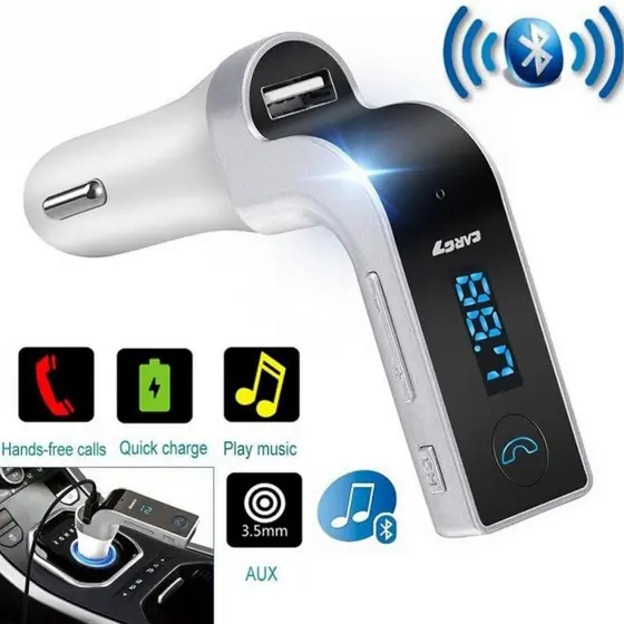 Transmissor Bluetooth Veicular Carg G7 Usb Mp3 Transmisor Fm