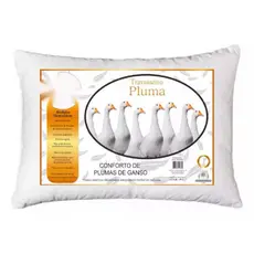 Travesseiro Plumas de Ganso Sintetico 50x70 Macio Antialergico Conforto Enxoval Cama Qualidade Premium Promoção