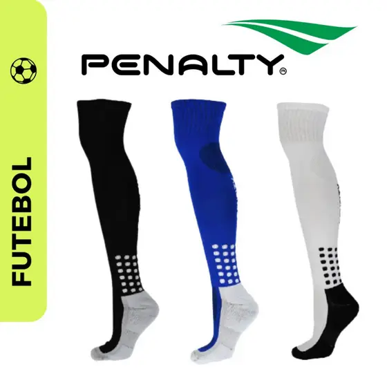 Meião Futebol Penalty Matis Treino Adulto 39-44 Original Meiao Meia de Futebol