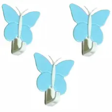 Kit 3 Unidades de Gancho Adesivo Decorativo Borboleta Ref. 885