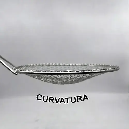 Escumadeira para Fritura16x53cm em Metal Ideal para Fritura em Geral Utensílio Essencial para Cozinha Ref: 877G