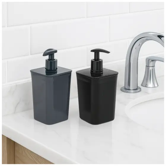Porta Sabão Líquido Plástico Liso 350ml