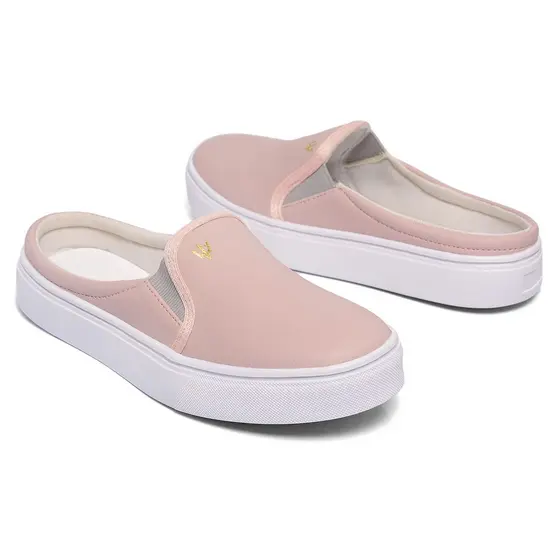 Tenis Feminino Mule Slip-on Colors Colorido Caminhada Luxo Dia-a-dia