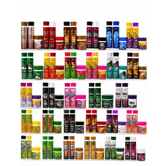 Kit 12 Produtos Capilar Shampoo Condicionador Mascara - Belkit Babaloo Mahair Bellcorpus