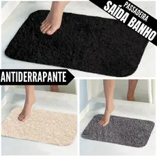 Tapete Soft Para Banheiro Ou Porta De Entrada Em Algodão PREMIUM LUXO 40x50