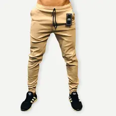 calça jogger masculina bege preta branca jeans fake entre outras cores com envio imediado tecido bengaline premium frete gratis