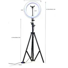 ring light grande led com tripe para celular com 83 cm de circunferência mais Brinde ring Light de mesa 8 polegadas OFERTA