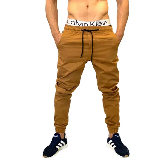 calças jogger masculina caramelo barata
