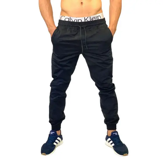 calça masculina Preta jogger Lisas e Rasgadas jeans e sarja frete gratis envio imediato
