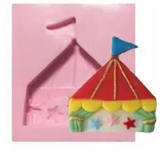 Molde de Silicone Circo - Tenda de Circo para Artesanato e Confeitaria