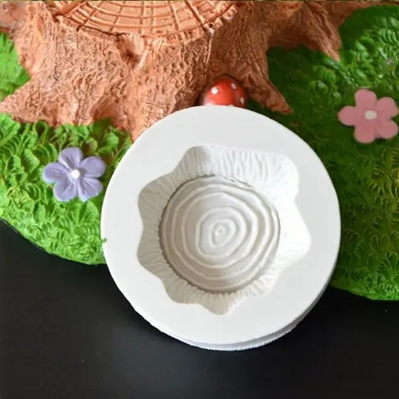 Molde de Silicone Troquinho Floresta Encantada  Mini Tronco De Árvores para Artesanato e Confeitaria