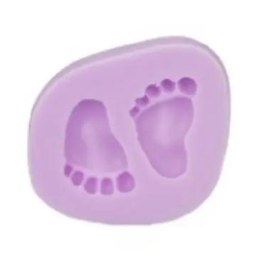 Molde de Silicone Mini Pezinhos - Pé de Bebê MINI para Artesanato e Confeitaria