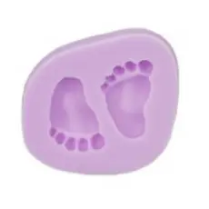 Molde de Silicone Mini Pezinhos - Pé de Bebê MINI para Artesanato e Confeitaria
