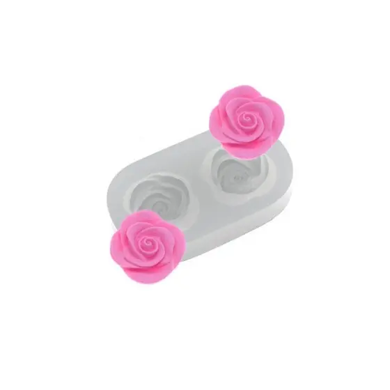 Molde de Silicone Mini Rosas para Artesanato e Confeitaria