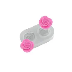 Molde de Silicone Mini Rosas para Artesanato e Confeitaria