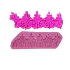 Molde de Silicone Barrado Babado para Artesanato e Confeitaria
