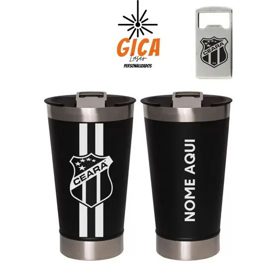 Copo Térmico Personalizado Time Ceará Sporting com Gravação a Laser 473ml Ceará Sporting