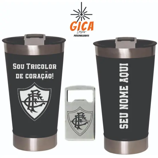 Copo Térmico Personalizado Time com Gravação a Laser 473ml