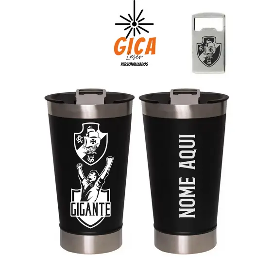 Copo Térmico Personalizado Time  GIGANTE com Gravação a Laser 473ml