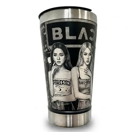 Copo Térmico personalizado BlackPink Gravação Laser