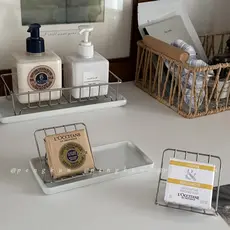 Ins estilo rack de sabão de aço inoxidável rack de sabão de lavanderia minimalista bancada do banheiro rack de drenagem