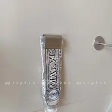 Clipe de pasta de dente de aço inoxidável ~ Rack de pasta de dente para banheiro, limpador Facial sem perfuração
