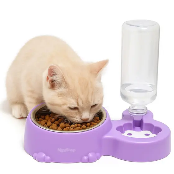 Comedouro e bebedouro  Duplo Automático Para Cachorro E Gato pets