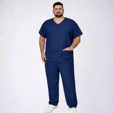 Pijama Cirúrgico Masculino Premium Plus Size Conjunto Uniforme Hospitalar