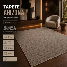 Tapete Sala 2,00x2,50 Geométrico Alto Relevo Premium Macio Antiderrapante Quarto Escritório
