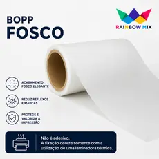 Bopp Fosco Laminação a Quente 10 a 50 Metros x 22cm de Largura