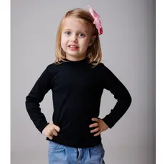 Blusa Gola Alta Manga Longa Infantil Menina 4 ao 14 Segunda Pele