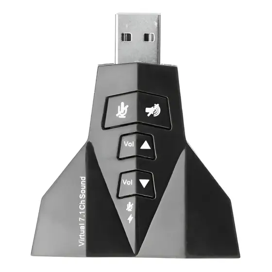 Adaptador USB Placa de Áudio Microfone Fone Informática
