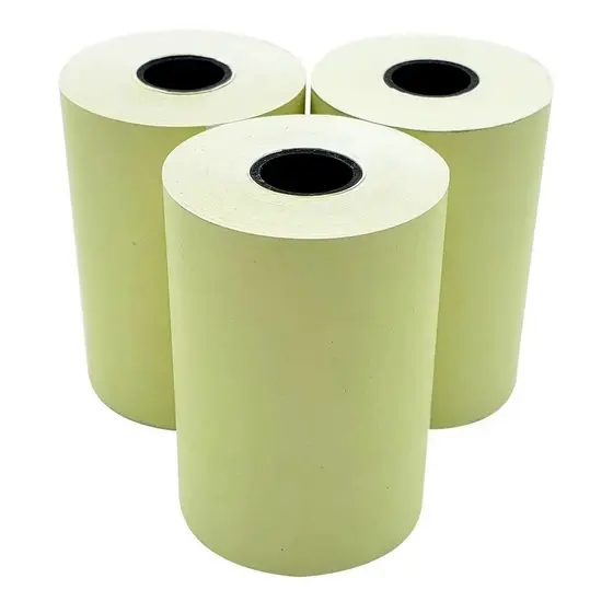 Bobina Térmica 57x10 Amarela 58mm P/Cartão Crédito 10 Unidades