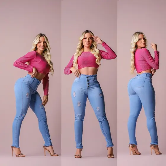 Calça Jeans Feminina Modeladora: Efeito Empina Bumbum e Lycra Premium