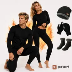 Kit Frio Camisa + Calça Térmica Meia Luva Touca  Esquenta Rápido Inverno Intenso