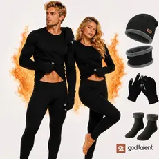 Conjunto Segunda Pele Com Blusa + Calca Térmica Luvas Meias Touca E Cachecol de Frio