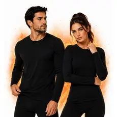 Camisa e Calça Térmica Segunda Pele Inverno Masculina Roupa Térmica Frio Intenso