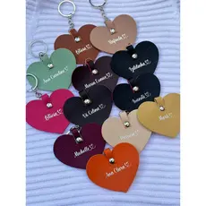 Chaveiro Coração Personalizado Com Nome Varias Cores