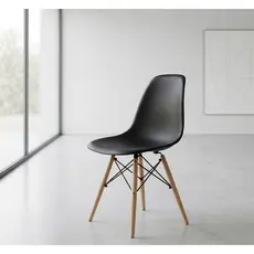 Cadeira Eames Eiffel Pés de madeira Váriadas Cores