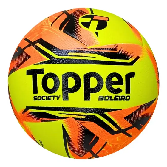 Bola Society Topper Boleiro 2026 Pu Pro Amarelo/laranja Amarelo/laranja