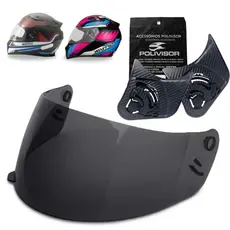 Viseira Ebf New Spark Ezerox E0X + Plate Reparo Fixador