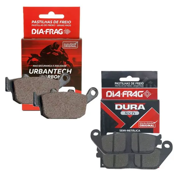 Kit Pastilhas de Freio Cb 500f / Cb 500r / Cbr 500 2013-2021 Diafrag