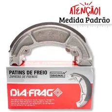 Lonas de Freio Pop 100 / Pop 110i / Biz 125 / Biz 110i / Nxr 150 Bros (Standard) Diafrag