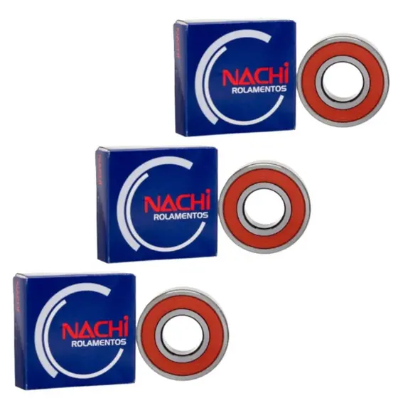 Kit Rolamentos Roda Traseira Cb 250f Twister 2016-2022 Nachi