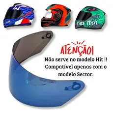 Viseira Camaleão P/ Capacete Race Tech Sector
