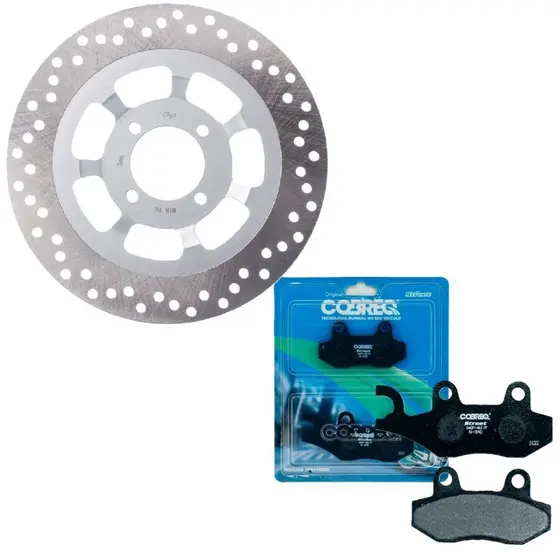 Disco de Freio Dianteiro Ybr 125 2000-2008 + Pastilhas Cobreq