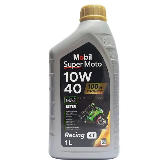 Óleo Mobil 10w40 100% Sintético Super Moto 4 Tempos 1 Litro