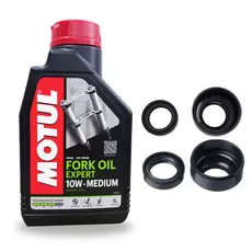 Óleo da Bengala Motul Biz 100 / Biz 125 / Pop 100 / Cg 125 Fan / Zig 50 + Guarda Pó e Retentores